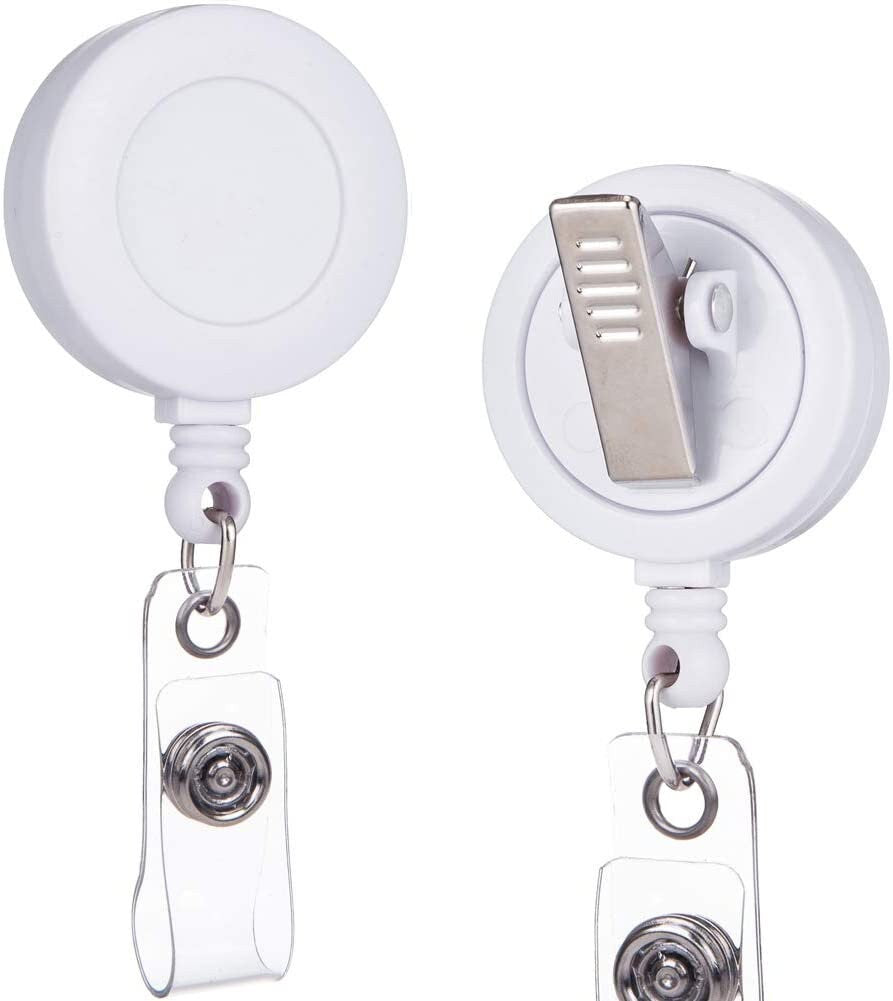 Polar Bear - 2" retractable Badge Reel with Alligator Clip. Great for anyone required to wear a badge