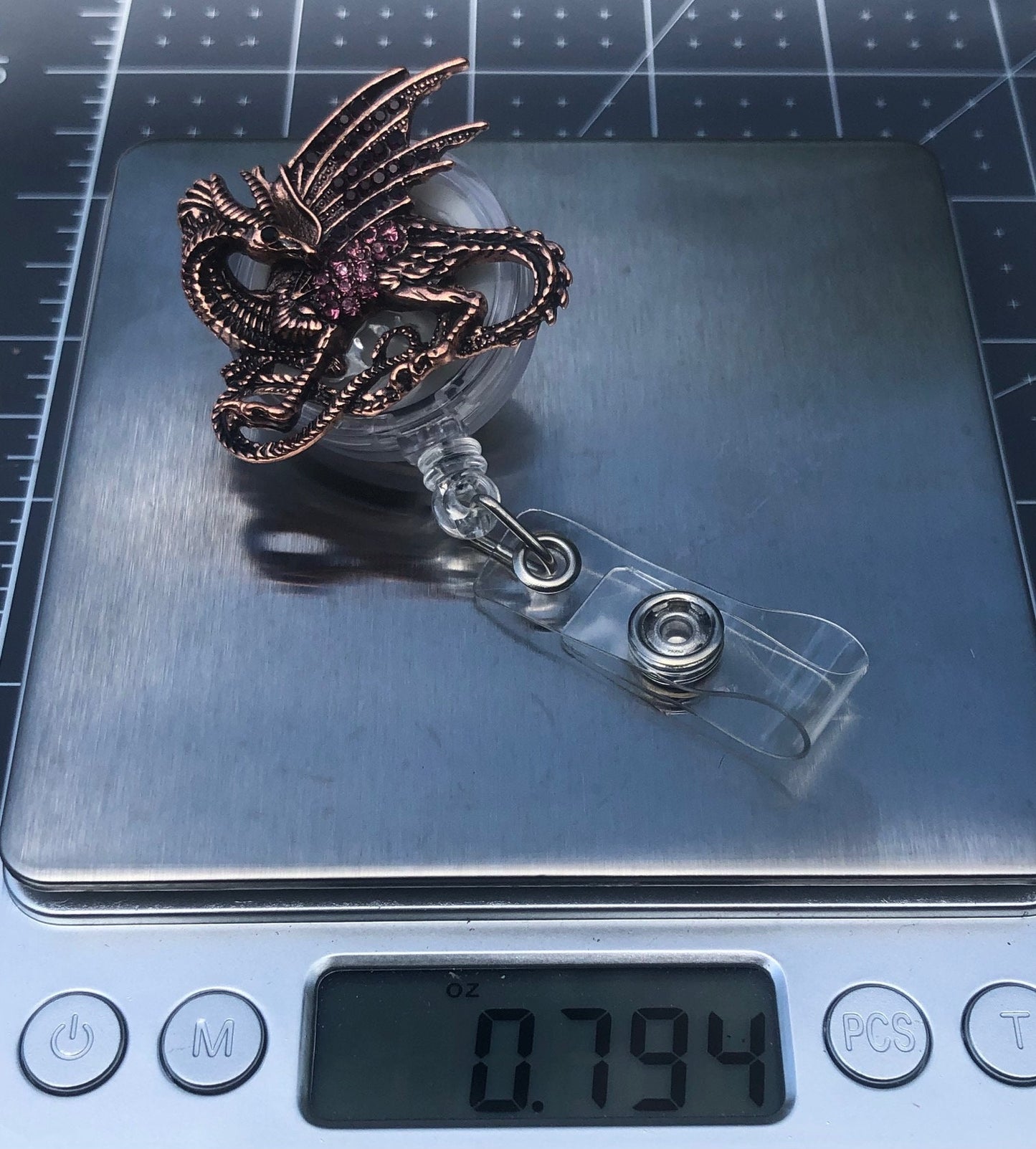 Dragon - retractable Badge Reel with Alligator Clip. Great for anyone required to wear a badge