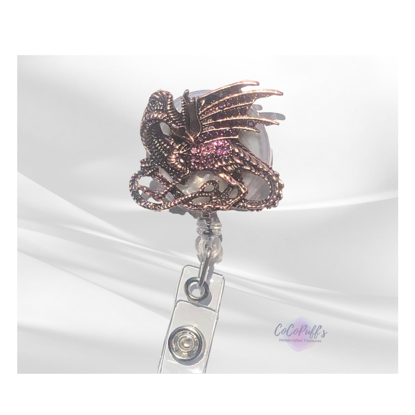 Dragon - retractable Badge Reel with Alligator Clip. Great for anyone required to wear a badge